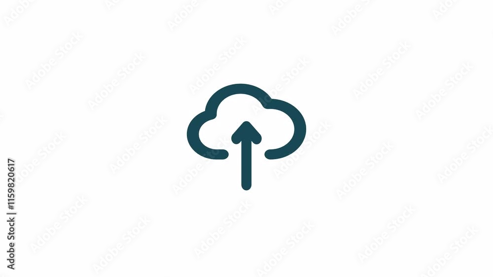 Cloud Upload Icon Digital Data Transfer Network Storage Online Backup Cloud Upload Icon Digital Data Transfer Network Storage Online Backup
