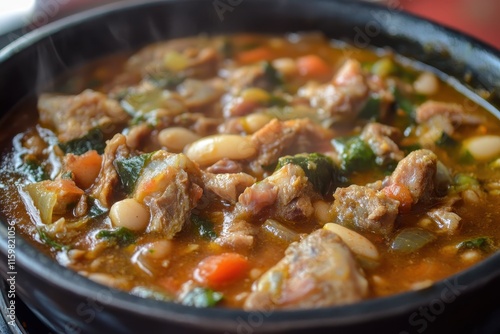 Pork tripe stew with white beans