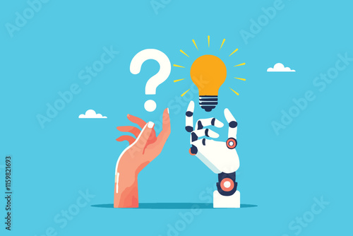 The Quest for Answers, Human Question Meets AI Response in a Visual Representation of Innovation