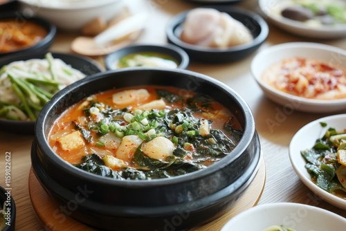 Sigeumchi namul a tasty Korean spinach dish complements nearly any meal photo