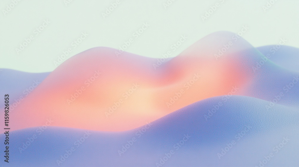 Fototapeta premium Abstract digital waves with rich gradient tones for modern design concepts
