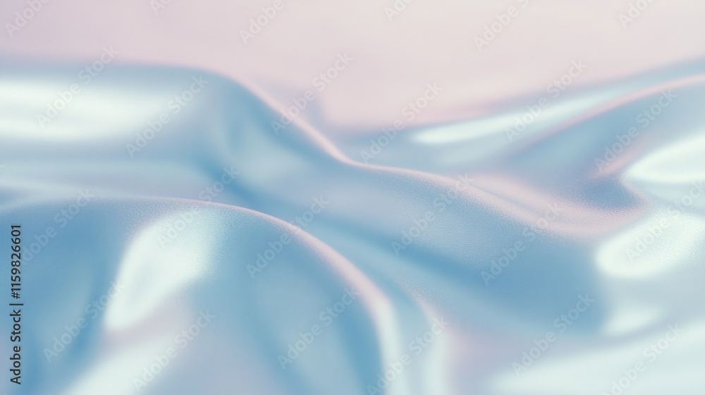Obraz premium Abstract holographic texture with deformed surface in pastel tones for contemporary design