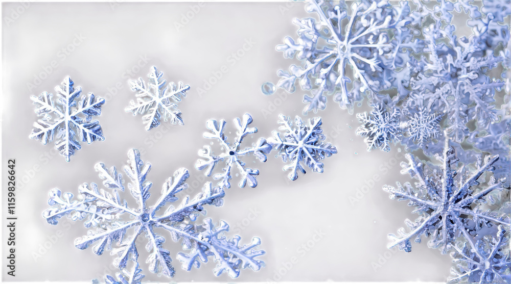 snowflakes on translucent background snowflakes on translucent background