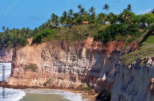 Cliffs on Tabatinga beach photo