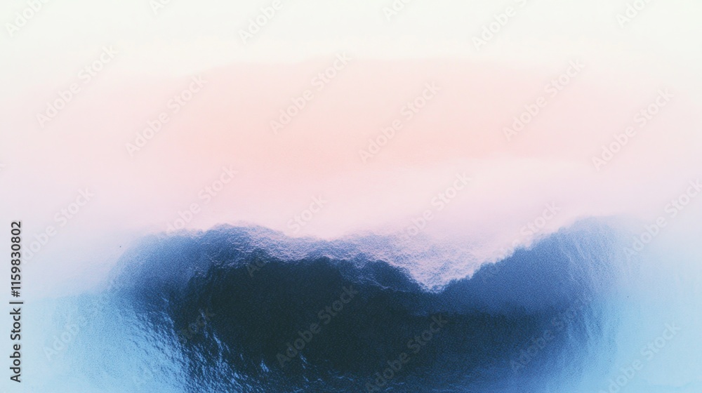 Naklejka premium Mesmerizing melted gradient colors in abstract landscape background for artistic design