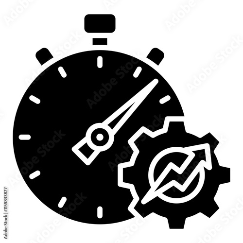 Stopwatch Icon Element For Design