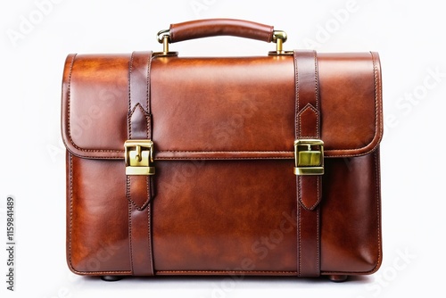 Wallpaper Mural Elegant Brown Leather Briefcase - Business Travel Fashion Accessory Torontodigital.ca