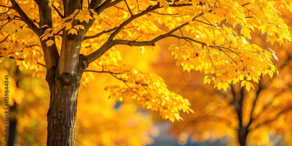 Close-up of a tree with yellow leaves in autumn, fall, foliage, seasonal, nature, beautiful, vibrant, colorful, outdoors Close-up of a tree with yellow leaves in autumn, fall, foliage, seasonal, nature, beautiful, vibrant, colorful, outdoors
