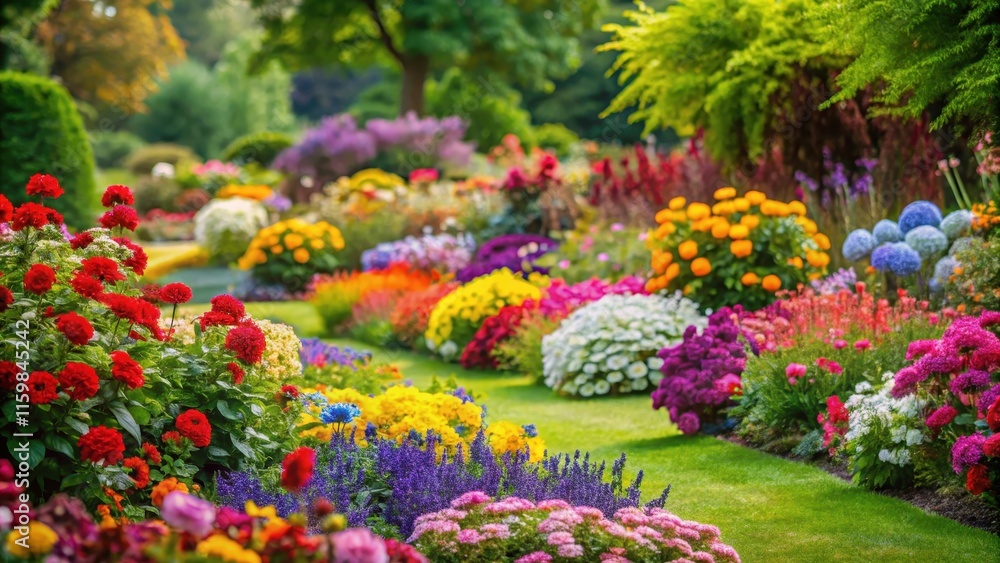 A beautiful garden filled with colorful flowers, garden, flowers, nature, floral, colorful, beauty, bloom, plant, outdoor A beautiful garden filled with colorful flowers, garden, flowers, nature, floral, colorful, beauty, bloom, plant, outdoor