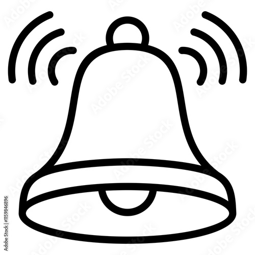 Notification Bell Icon Element For Design