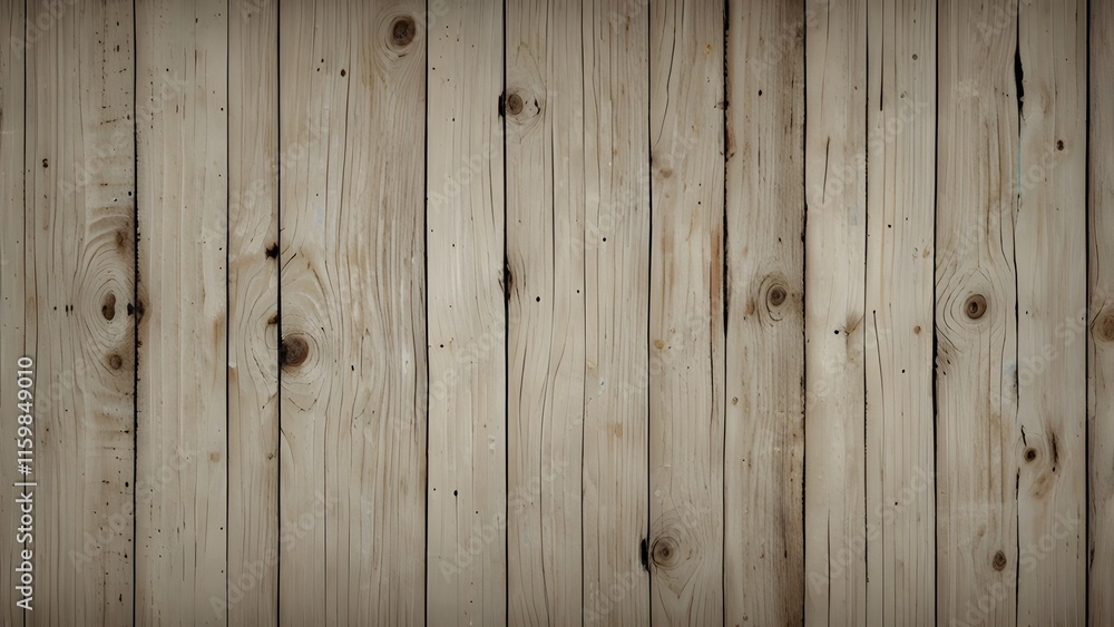 Naklejka premium Old vintage white wood textured background Generative AI