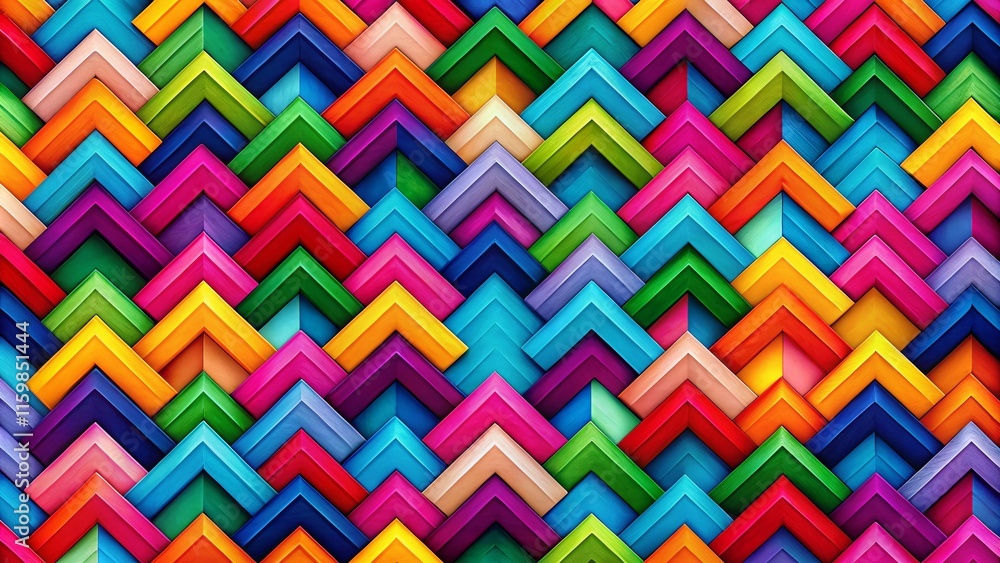 Fototapeta premium Geometric Arrow Seamless Pattern Macro Fabric Design