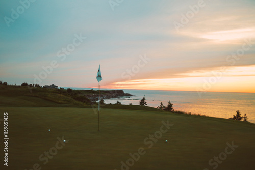 Nova Scotia Golf Course Coastal sunset