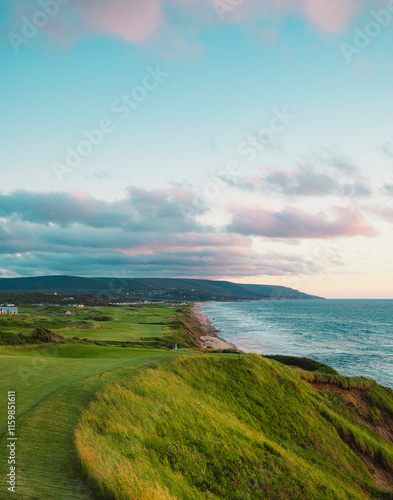 Cape Breton coastline sunset