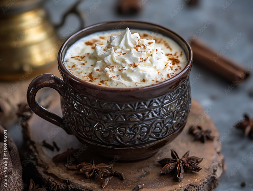 garam chai with whipped cream garam chai with whipped cream