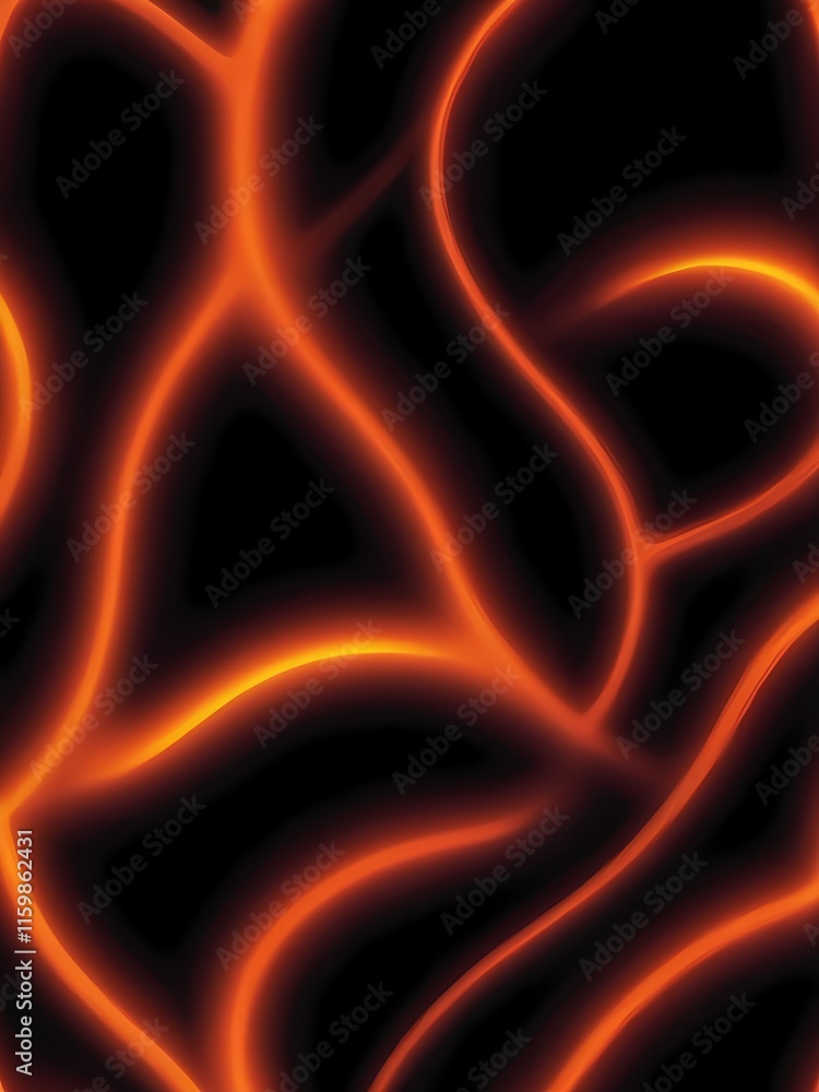 An orange and black background with wavy lines. An orange and black background with wavy lines.