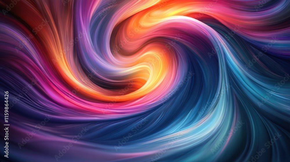 Obraz premium Abstract swirling vibrant colors, dynamic energy, motion.
