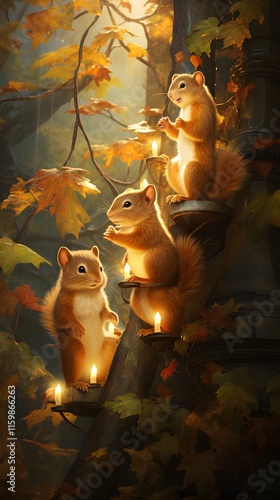 squirrels, family, playful, climbing, tree, branches, sunlight, canopy, forest, nature, wildlife, playful-animals, adventure, outdoor, trees, frolicking, woodland, vibrant, cute, mammals, ecology, hab