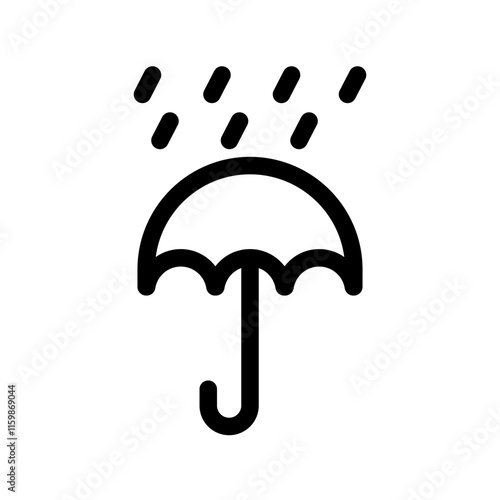 Rain icon template