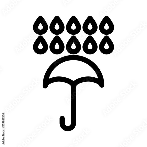 Rain icon template