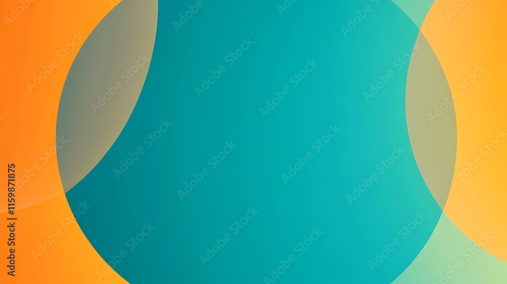 custom made wallpaper toronto digitalAbstract Teal and Orange Gradient Circles Background Design