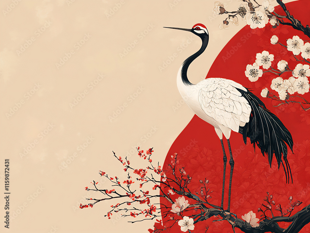 Fototapeta premium elegant crane design