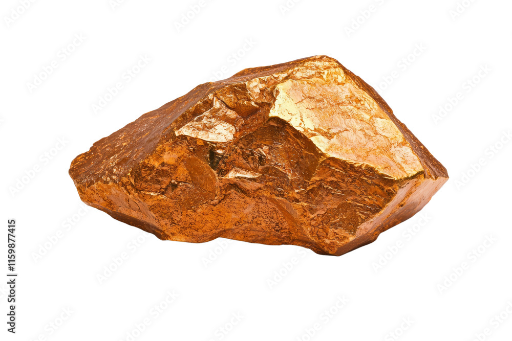 A large rock with a gold color A large rock with a gold color