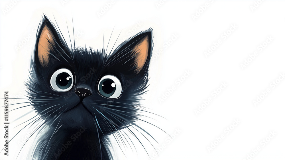Vector style cat illustration. Adorable pets. Cat on white background. Vector style cat illustration. Adorable pets. Cat on white background.