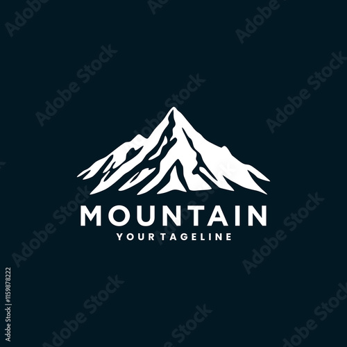Mountain Landscape Silhouette for Outdoor Travel adventure