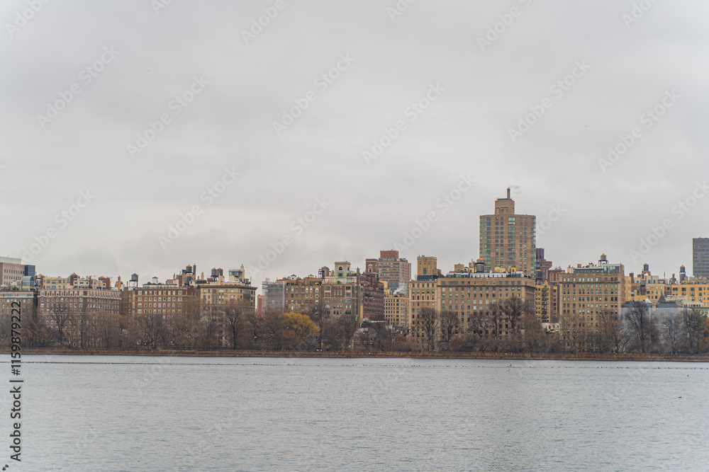 Fototapeta premium View of the city from central park new york