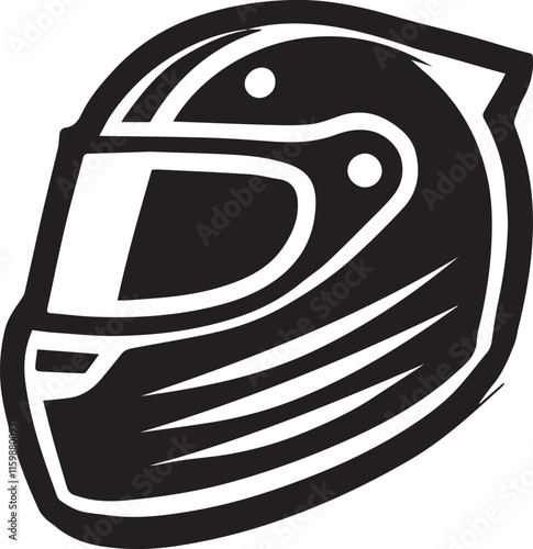 black motorcycle helmet vector, motorcycle helmet vector illustration, motorcycle helmet silhouette vector black and white