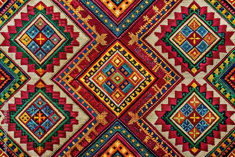 Philippine Ethnic Textile Print Design - Geometric Fashion Pattern Philippine Ethnic Textile Print Design - Geometric Fashion Pattern