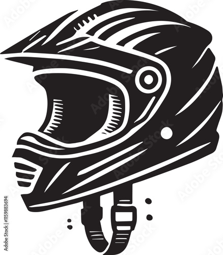 black motorcycle helmet vector, motorcycle helmet vector illustration, motorcycle helmet silhouette vector black and white