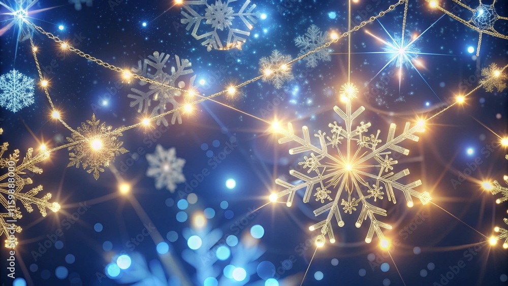 glittering snowflakes and glowing lights. Festive web and print designs, holiday branding, and social media content glittering snowflakes and glowing lights. Festive web and print designs, holiday branding, and social media content