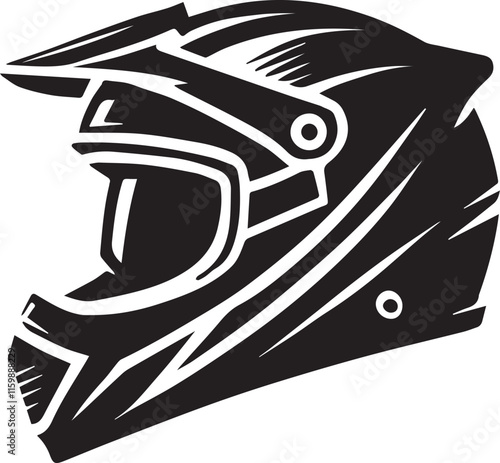 black motorcycle helmet vector, motorcycle helmet vector illustration, motorcycle helmet silhouette vector black and white