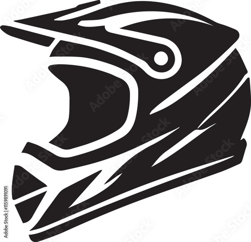 black motorcycle helmet vector, motorcycle helmet vector illustration, motorcycle helmet silhouette vector black and white