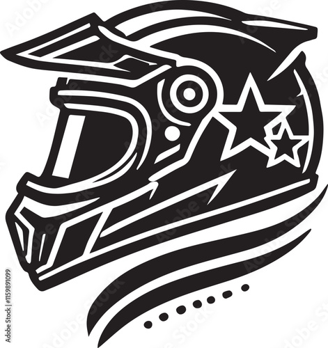 black motorcycle helmet vector, motorcycle helmet vector illustration, motorcycle helmet silhouette vector black and white