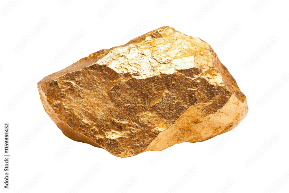 A large rock with gold on it A large rock with gold on it