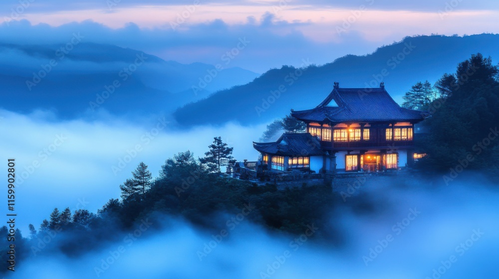 Fototapeta premium house in the mountains