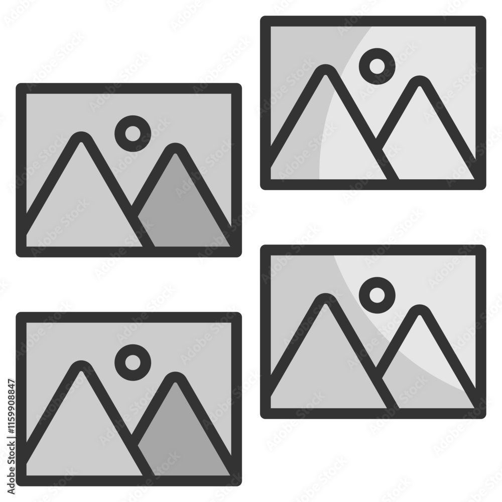 Mood Board Icon Element For Design Mood Board Icon Element For Design