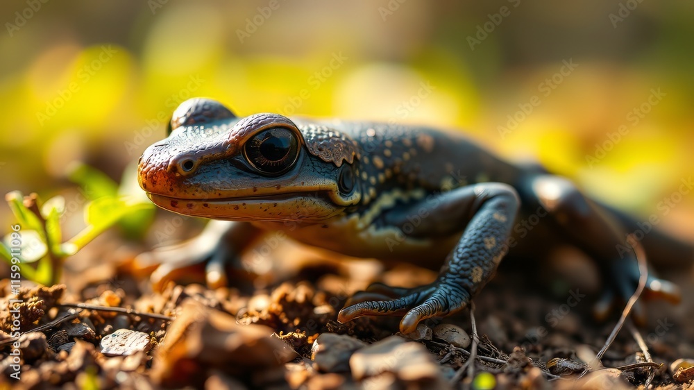 Fototapeta premium Stunning Common Newt Photography - High Resolution Nature Image