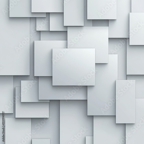 Wallpaper Mural Modern abstract wall art featuring overlapping rectangular shapes, perfect for minimalist home decor and contemporary interior design. Torontodigital.ca