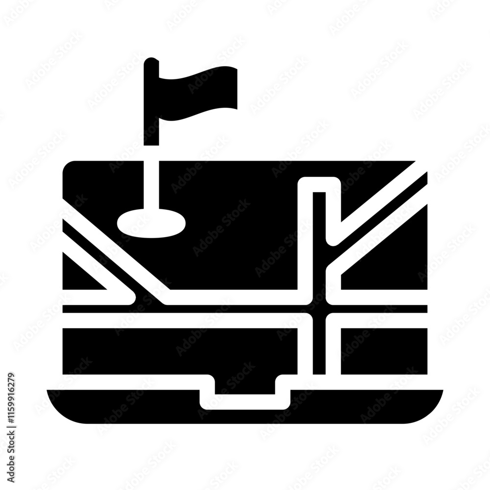 Obraz premium laptop Solid icon