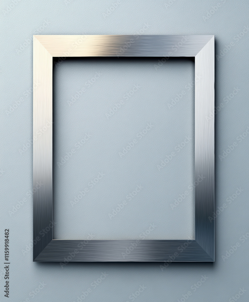 Sleek modern metallic photo frame on elegant wall, perfect for contemporary home decor and art enthusiasts seeking minimalist style. Sleek modern metallic photo frame on elegant wall, perfect for contemporary home decor and art enthusiasts seeking minimalist style.