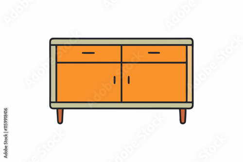 modern furniture vector illustration