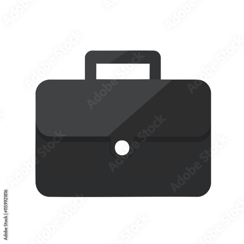 Minimalistic Vector Icon of an Office Briefcase - Clean, Modern, and Professional Design with Monochromatic or Dual-Tone Styling