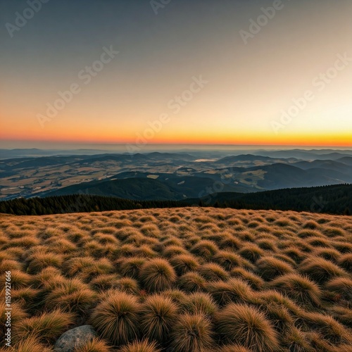 The natural scenery in the mountains is beautiful and cool