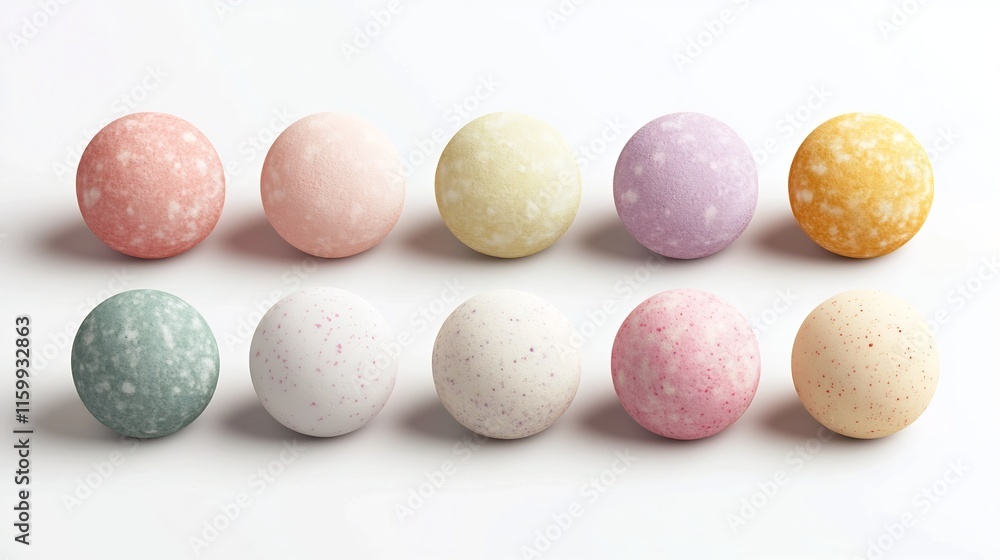Pastel Gradient Spheres on White Background Abstract Minimalist Decor Display Pastel Gradient Spheres on White Background Abstract Minimalist Decor Display