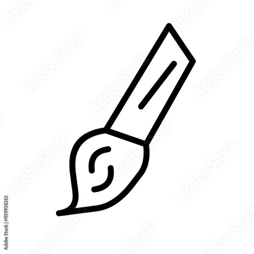 Paintbrush icon for user interface design