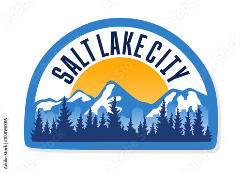 salt lake city utah with beautiful natural scenery